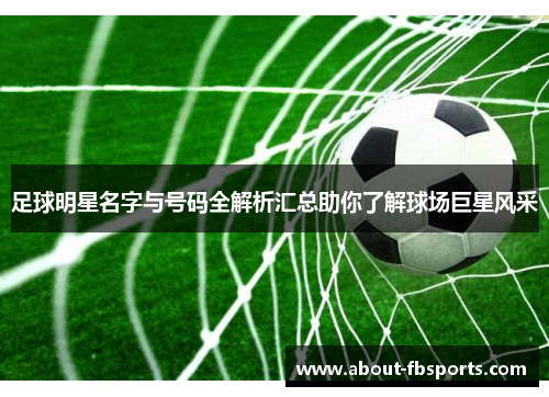 足球明星名字与号码全解析汇总助你了解球场巨星风采